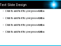 Lightray Blue PowerPoint Template text slide design